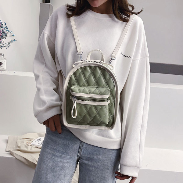 Moderni moteriška kuprinė iš eko odos su užtrauktuku