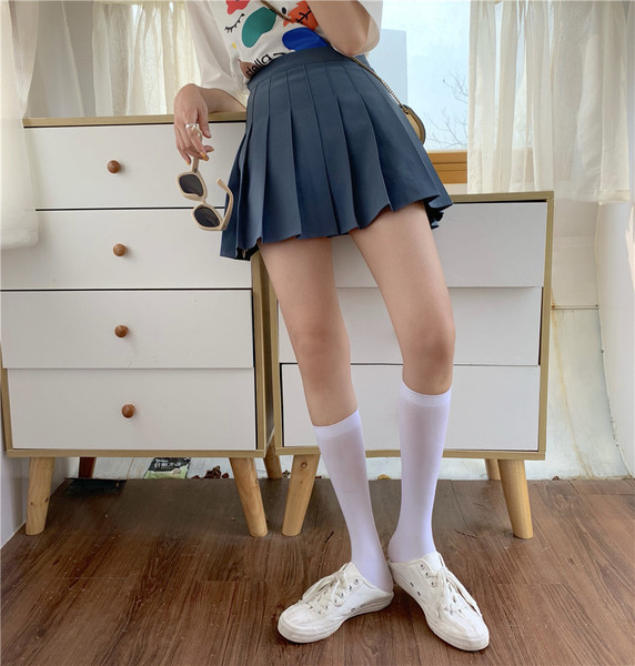 Moteriški laisvalaikio mėlyni marškinėliai su raštu