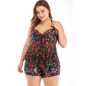 Голям размер дамски бански костюм от две части