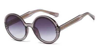 Įprasti apvalios formos moteriški akiniai nuo saulės