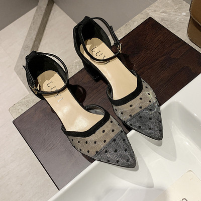 Sandale de dama moderne cu toc patrat