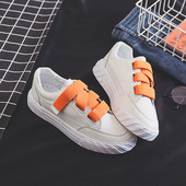 Adidasi casual dama cu talpa plate si autocolante