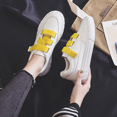 Adidasi casual dama cu talpa plate si autocolante