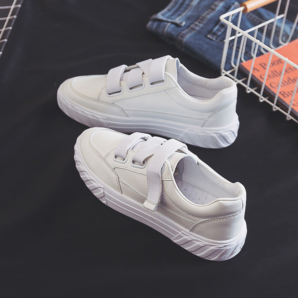 Adidasi casual dama cu talpa plate si autocolante