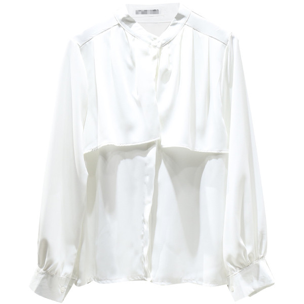 Ovaalse kaelusega ja pikkade varrukatega naiste särk