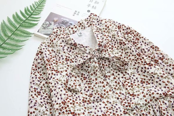 Rochie scurta dama casual cu panglica si maneci lungi