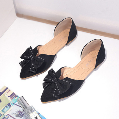 Pantofi casual de dama din piele intoarsa ecologica si talpa plata