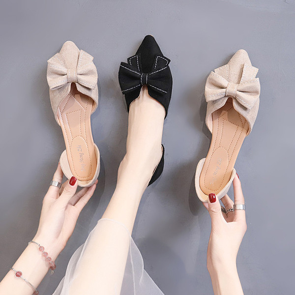 Pantofi casual de dama din piele intoarsa ecologica si talpa plata