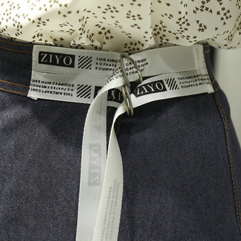 Модерна дамска къса пола с прехвърляне и висока талия