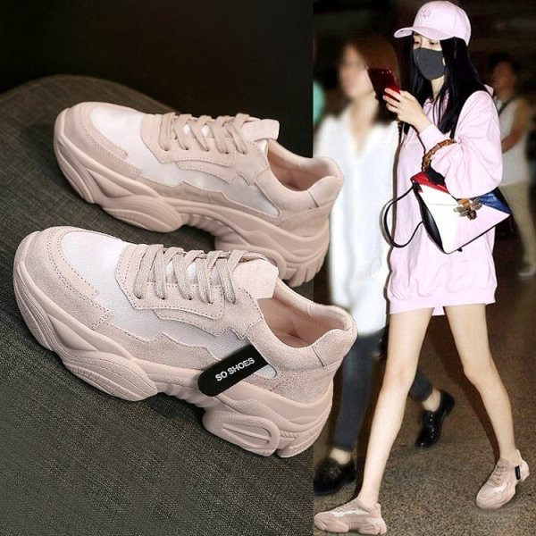 Sieviešu modernas kedas no eko zamšādas un tekstila ar raupju zoli