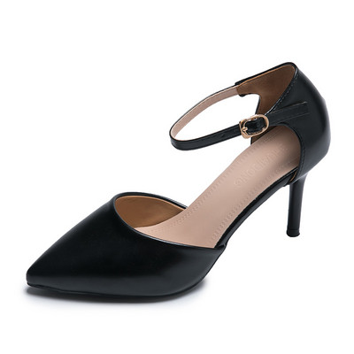 Sieviešu eleganti apavi ar 7 cm augstu papēdi - smails modelis