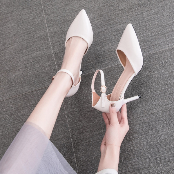 Pantofi eleganti de dama cu toc inalt de 7 cm - model ascutit