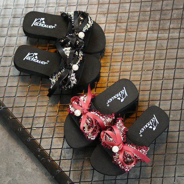 Mūsdienīgas bērnu čības ar lentīti un pērli meitenēm