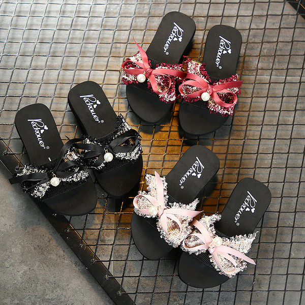 Mūsdienīgas bērnu čības ar lentīti un pērli meitenēm