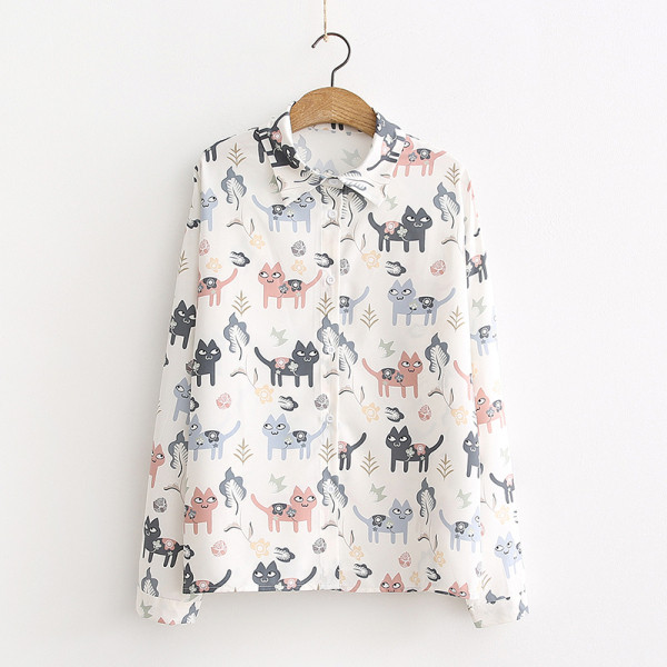 Camasa de dama model nou cu guler si imprimeu clasic