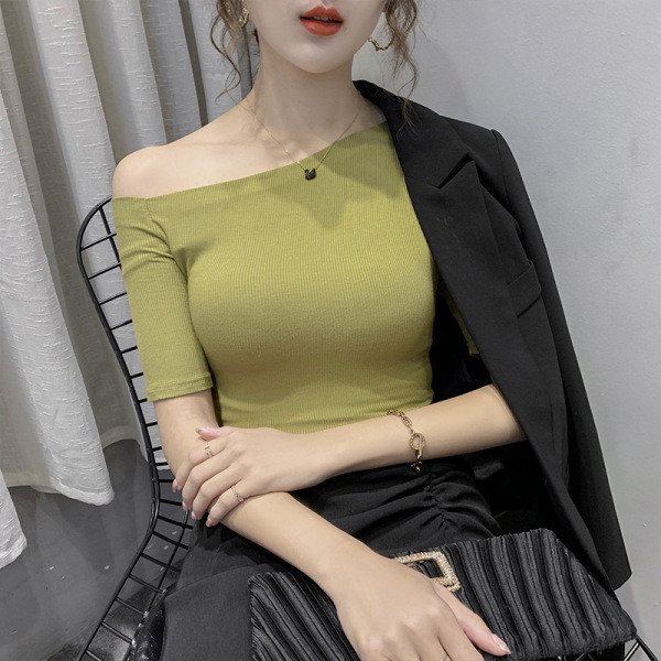 Moteriška laisvalaikio ilga palaidinė su 3/4 rankovėmis