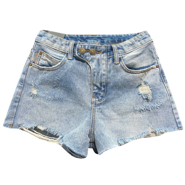 Női farmer rövidnadrág szakadt motívumokkal