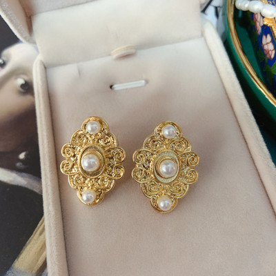 Cercei de dama din aur cu perle - doua modele