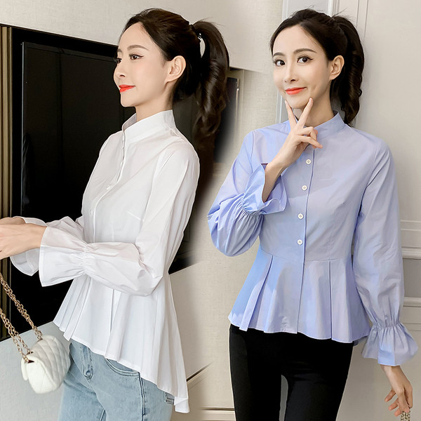 Camasa casual dama model asimetric si maneca lunga