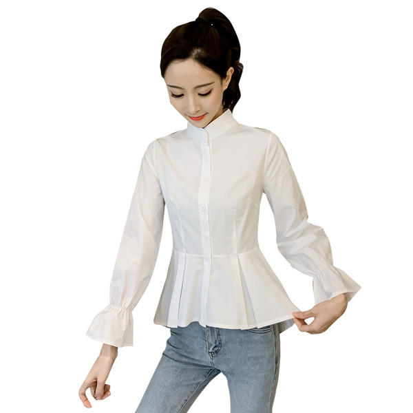 Camasa casual dama model asimetric si maneca lunga