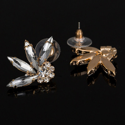 Elegáns női fülbevaló ezüst- és aranyozással