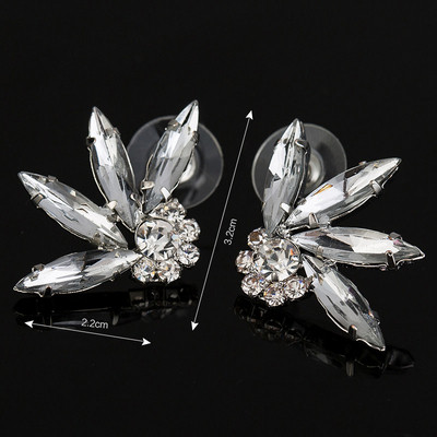 Elegáns női fülbevaló ezüst- és aranyozással