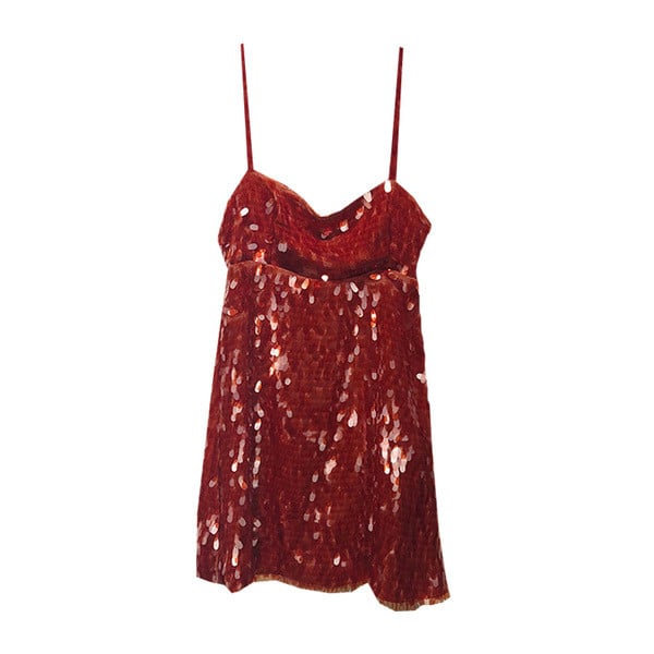 Stilinga moteriška suknelė su plonais petnešėlėmis ir blizgučiais