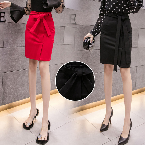 Sieviešu svārki ar saitēm un augstu vidukli