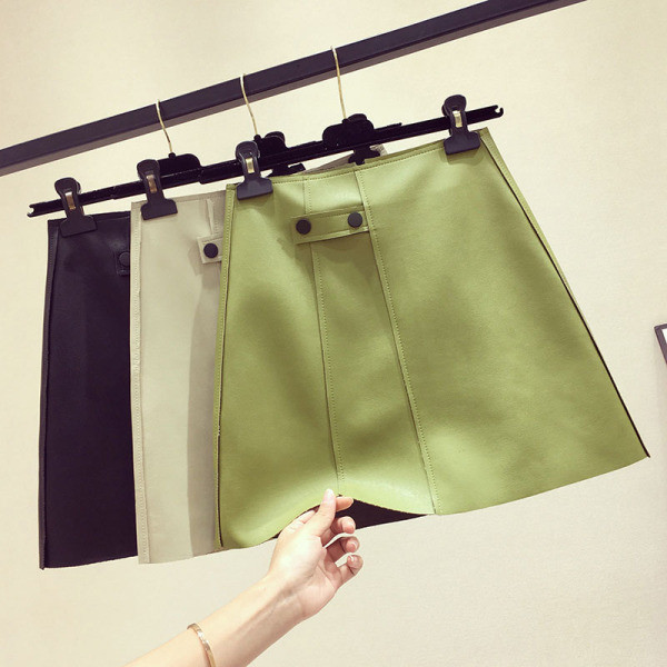 Új modell rövid női szoknya magas derékkal, A-vonallal