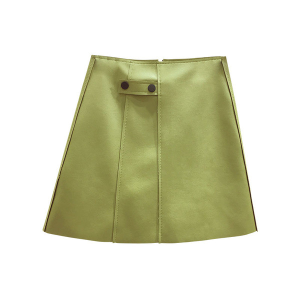 Új modell rövid női szoknya magas derékkal, A-vonallal