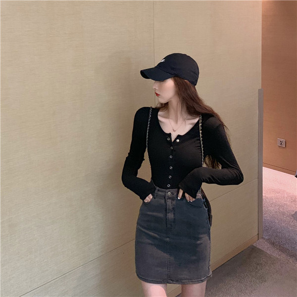 Naiste lühike liibuv teksaseelik hall