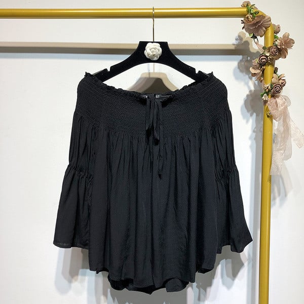 Cămașă de primăvară damă cu decolteu barcă - model larg