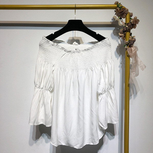 Cămașă de primăvară damă cu decolteu barcă - model larg