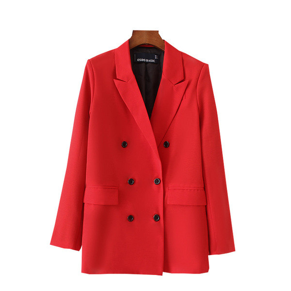 Stilingas moteriškas švarkas su špicine iškirpte ir sagomis