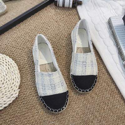 Ikdienas sieviešu rūtainas kurpes ar plakanu zoli