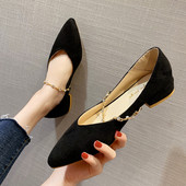 Pantofi casual dama cu talpa plata si lant