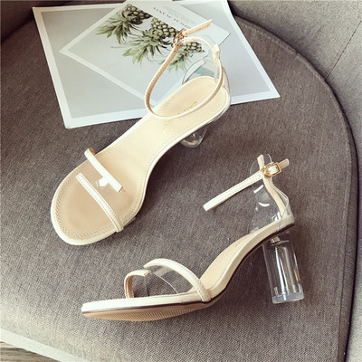 Moodsad naiste sandaalid 8 cm kontsa ja rihmaga