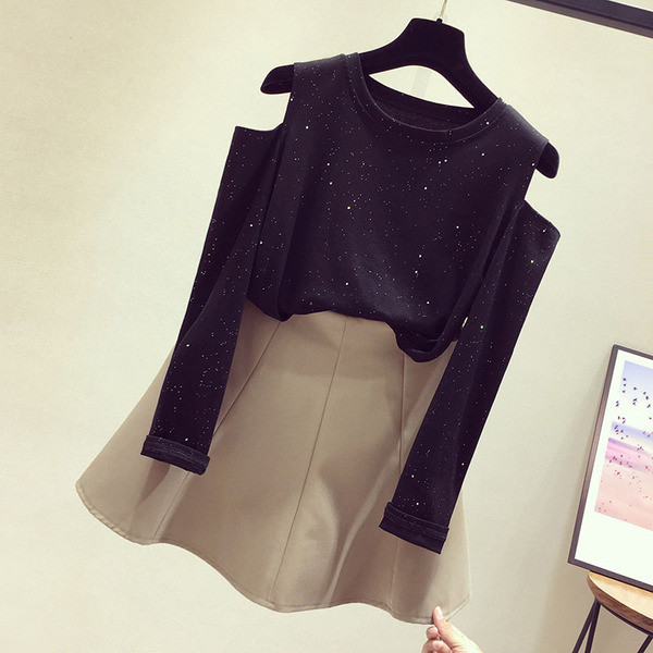 Ženska bluza golih ramena i ovalnog dekoltea