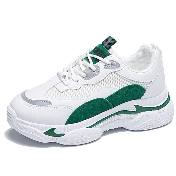 Adidași sport și casual damă cu element din piele intoarsa