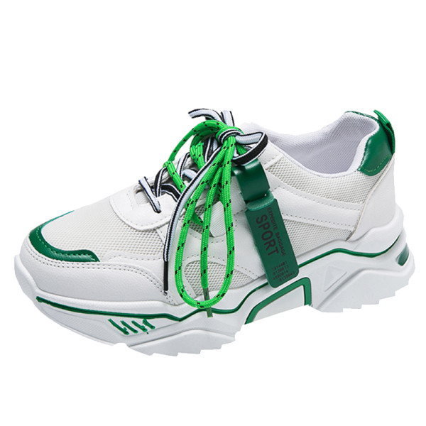 Pavasariniai moteriški sportiniai sportbačiai su spalvingais kaklaraiščiais