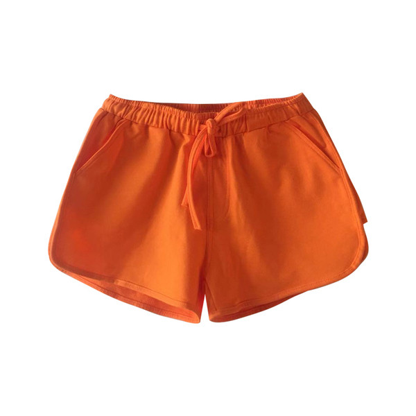 Moteriški trumpi sportiniai šortai elastingu juosmeniu