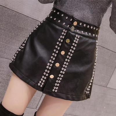 Odinis moteriškas sijonas-kelnės aukštu juosmeniu