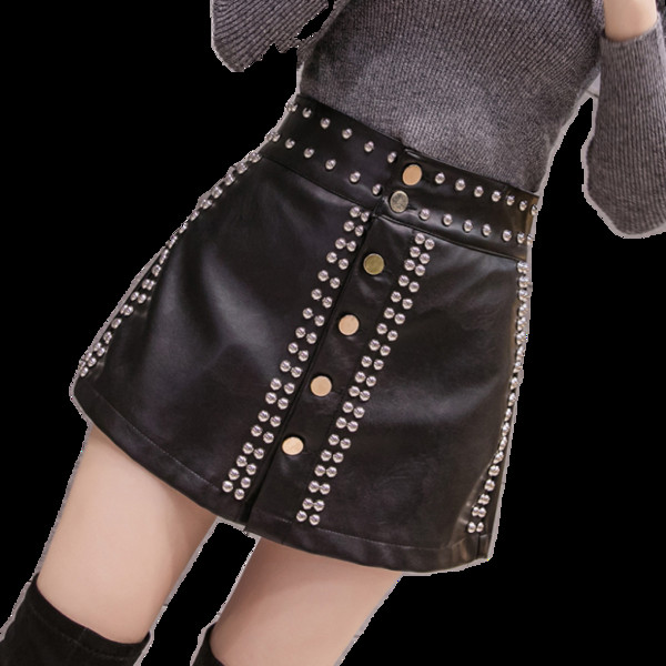 Odinis moteriškas sijonas-kelnės aukštu juosmeniu