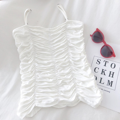 Набран дамски потник с тънки презрамки