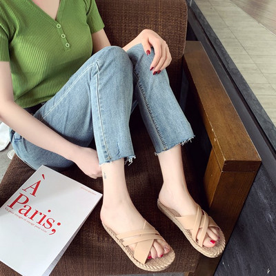 Дамски ежедневни чехли със силиконови каишки