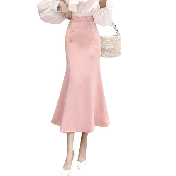 Ежедневна дамска дълга пола с висока талия 