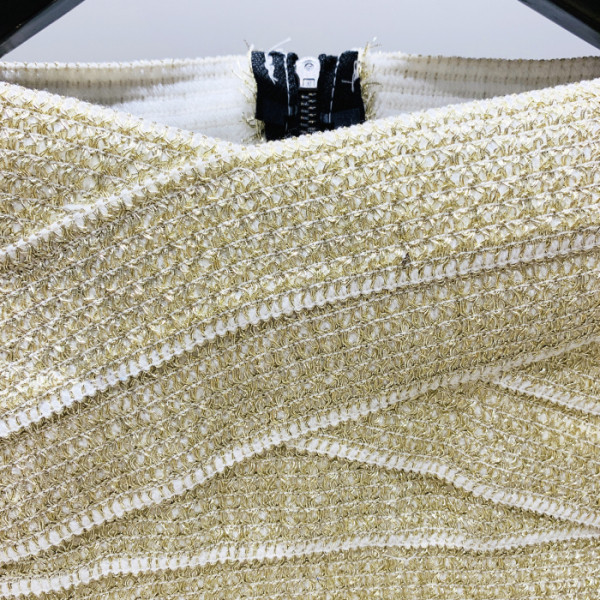 Нов модел късо дамско бюстие в златист цвят