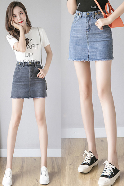 Ежедневна дамска къса дънкова пола 