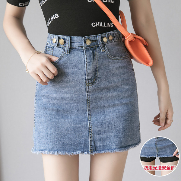 Ежедневна дамска къса дънкова пола 