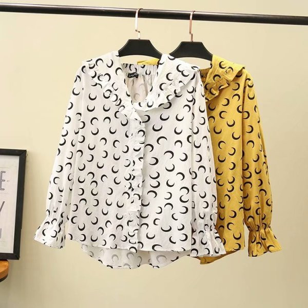 Модерна  дамска  риза с  класическа яка и дълъг ръкав 